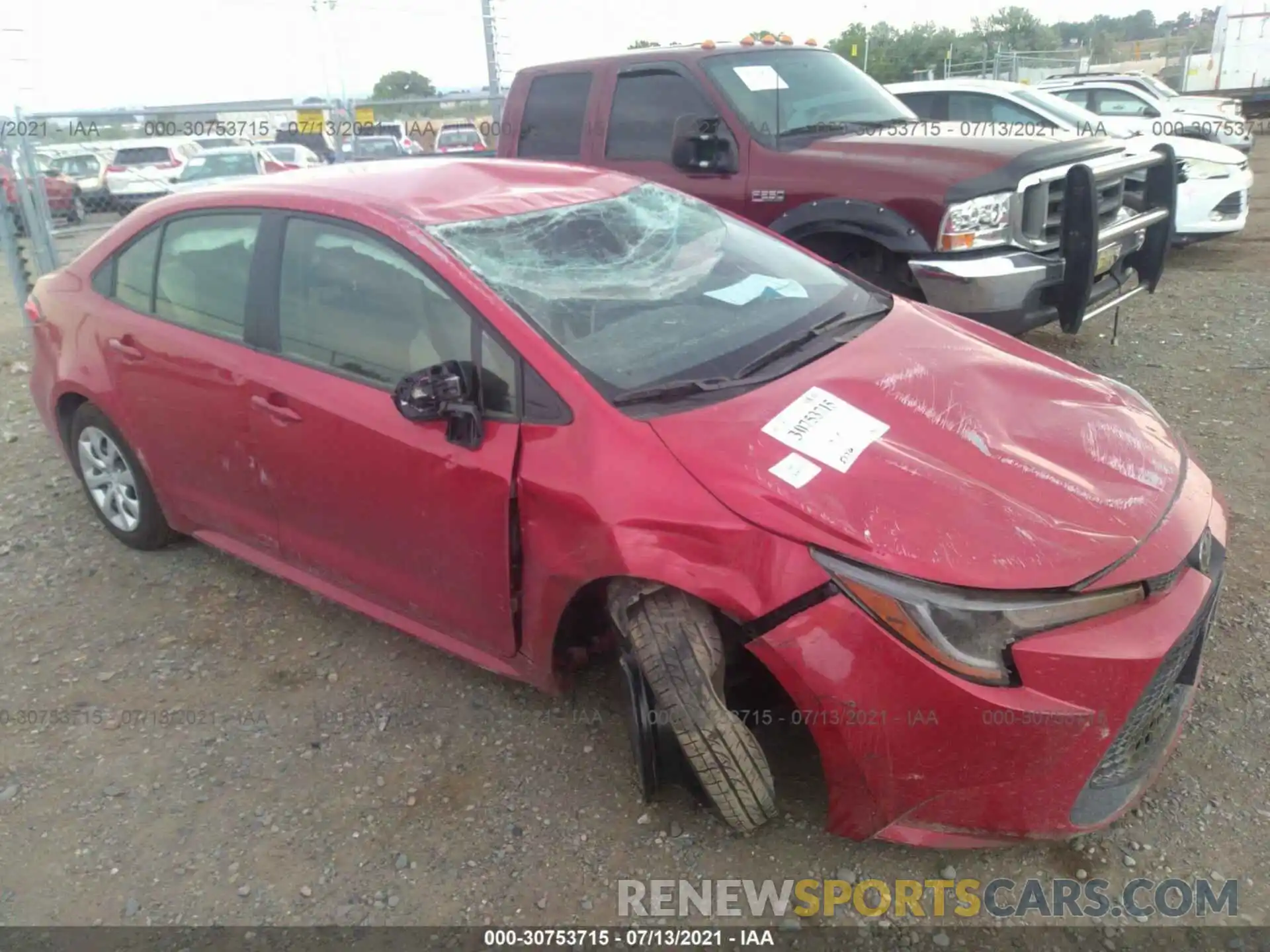 1 Photograph of a damaged car JTDEPMAE6MJ182953 TOYOTA COROLLA 2021