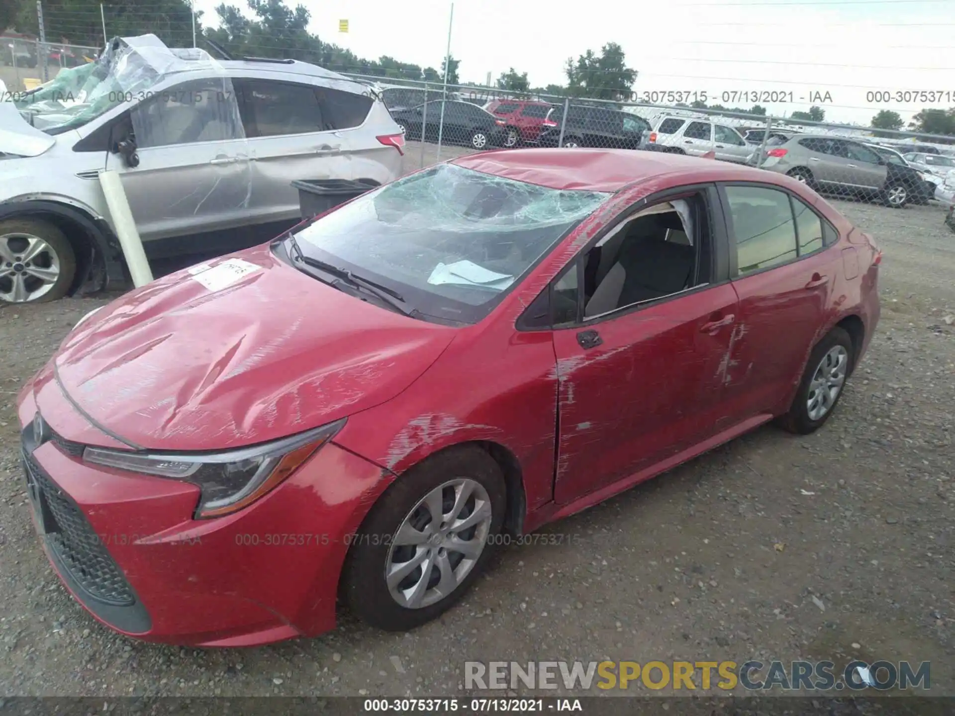 2 Photograph of a damaged car JTDEPMAE6MJ182953 TOYOTA COROLLA 2021