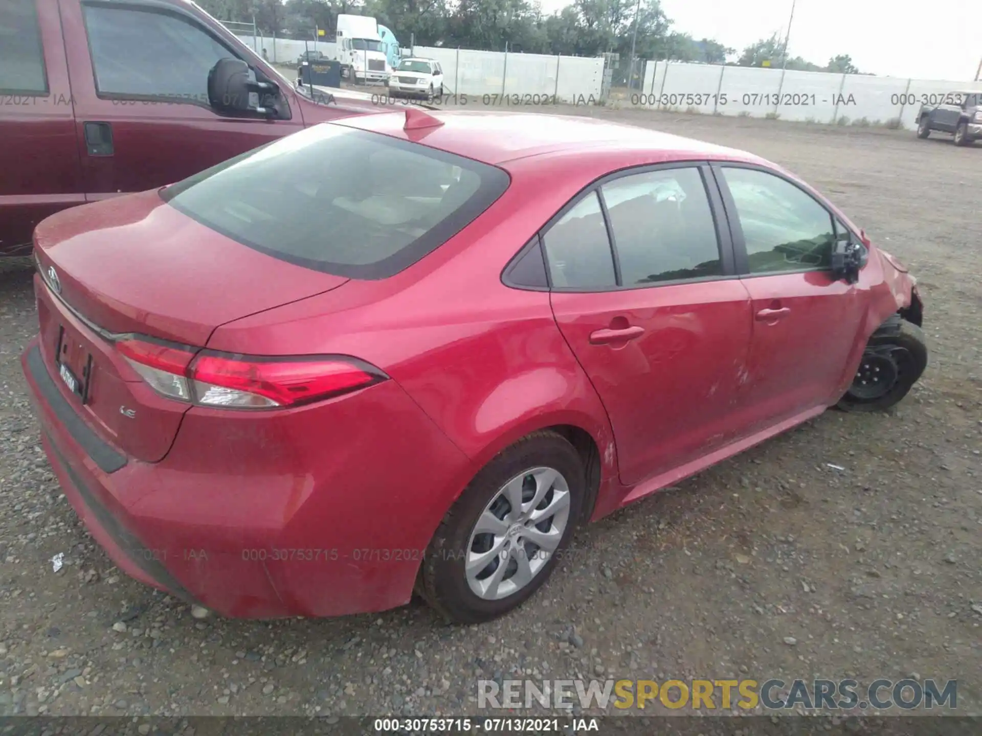 4 Photograph of a damaged car JTDEPMAE6MJ182953 TOYOTA COROLLA 2021