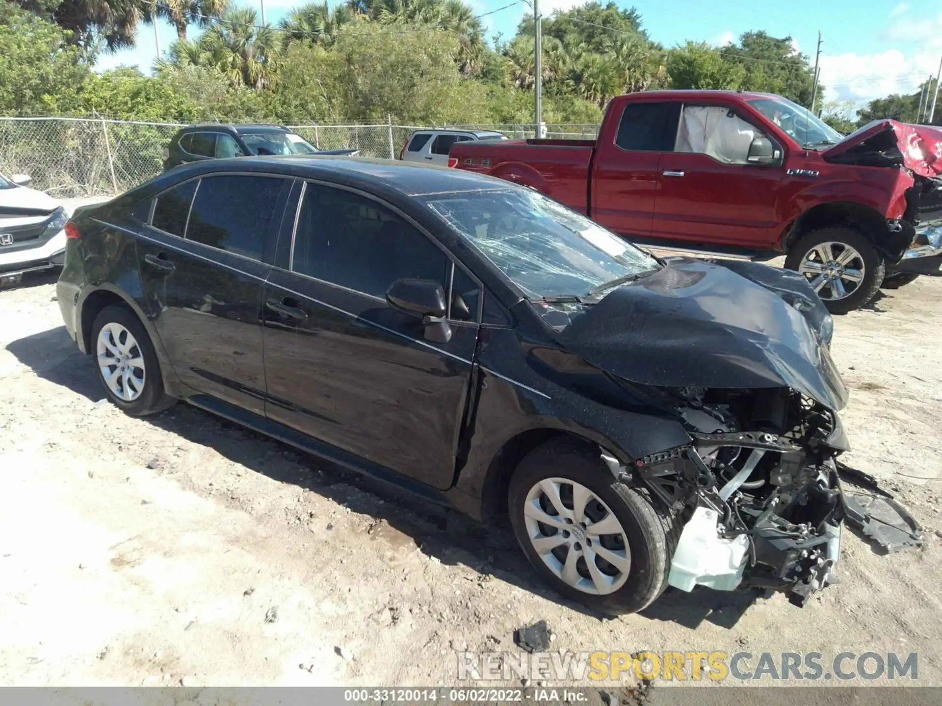 1 Photograph of a damaged car JTDEPMAE6MJ185285 TOYOTA COROLLA 2021