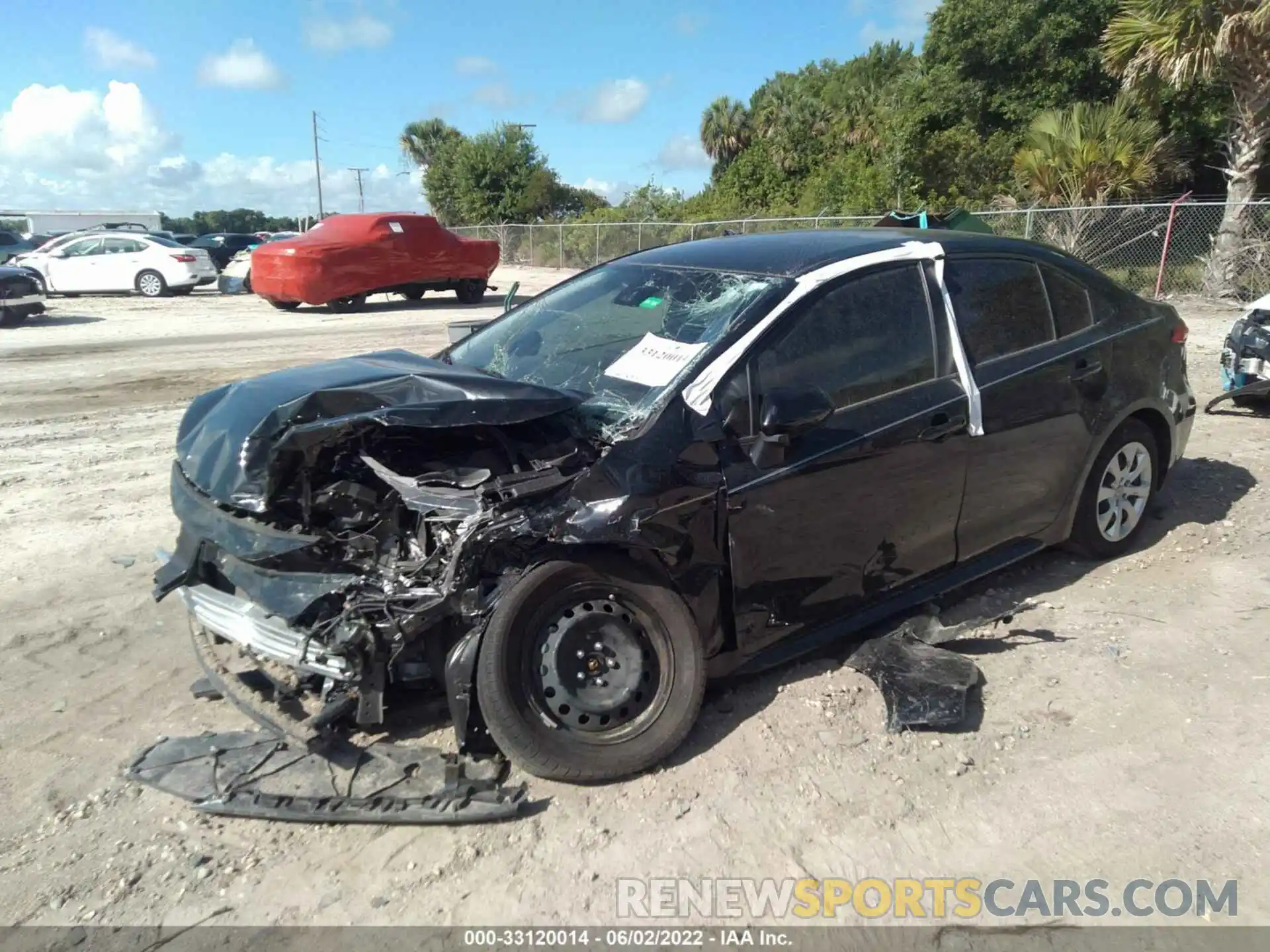 2 Photograph of a damaged car JTDEPMAE6MJ185285 TOYOTA COROLLA 2021