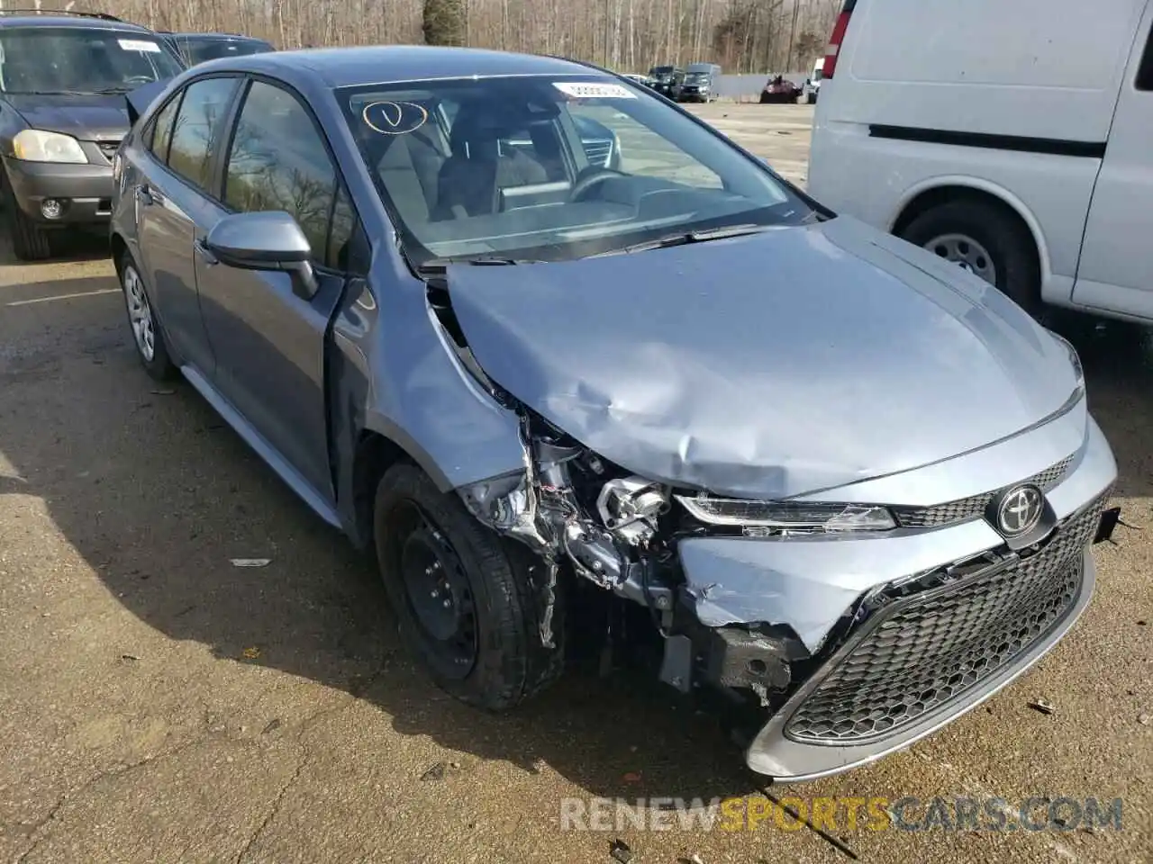 1 Photograph of a damaged car JTDEPMAE6MJ186212 TOYOTA COROLLA 2021