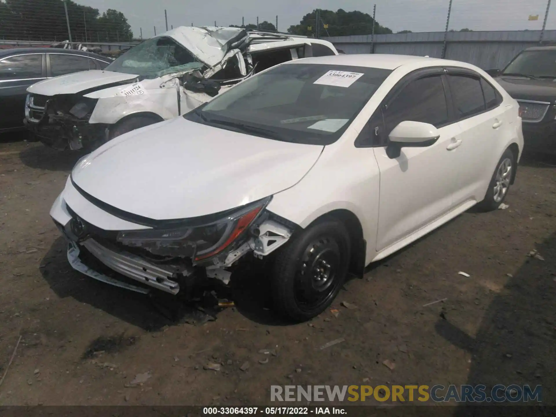 2 Photograph of a damaged car JTDEPMAE6MJ188557 TOYOTA COROLLA 2021