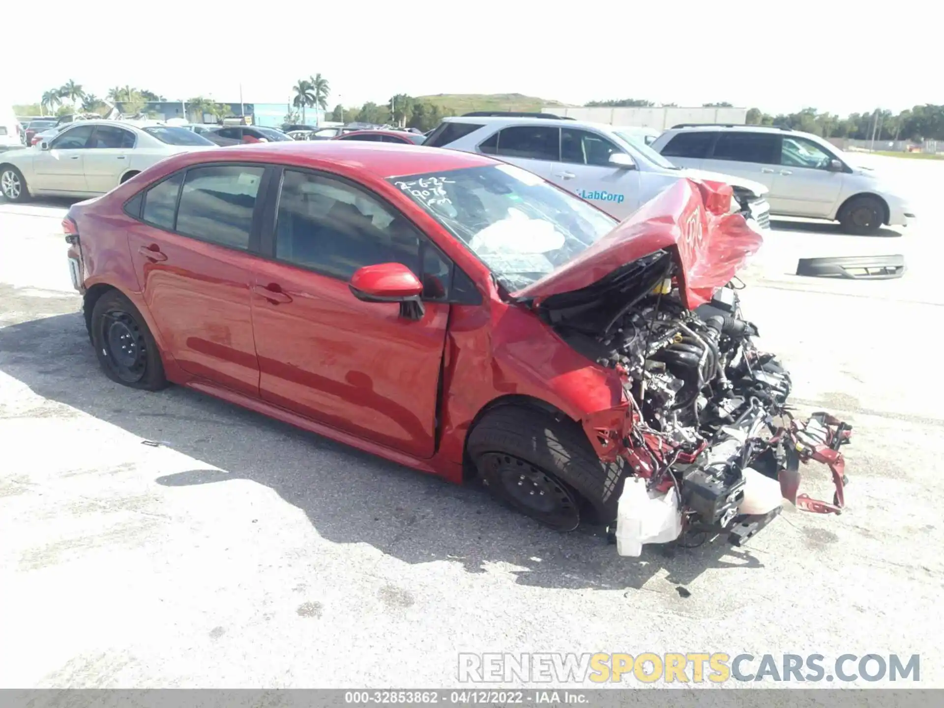 1 Photograph of a damaged car JTDEPMAE6MJ189076 TOYOTA COROLLA 2021