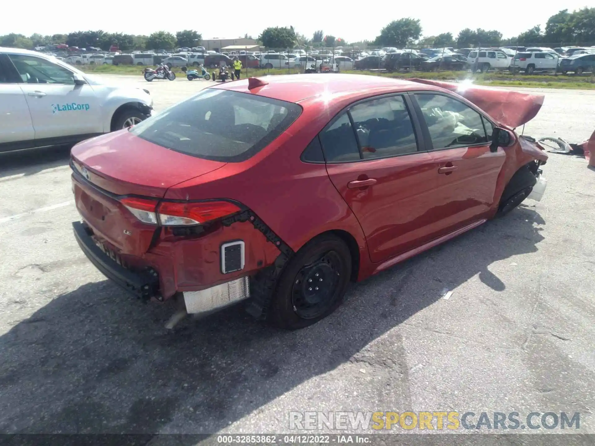 4 Photograph of a damaged car JTDEPMAE6MJ189076 TOYOTA COROLLA 2021