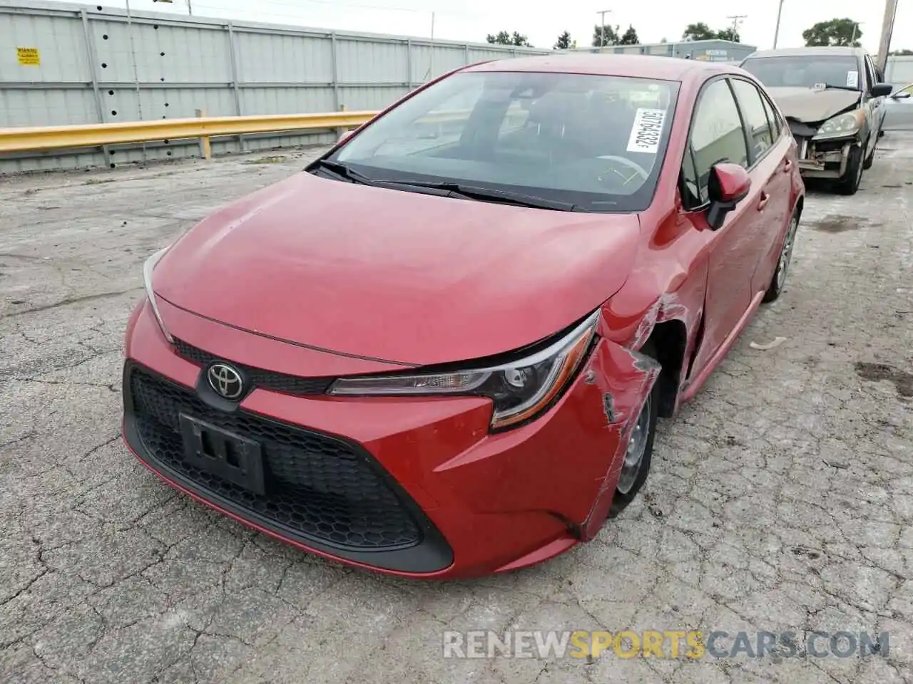 2 Photograph of a damaged car JTDEPMAE7MJ117884 TOYOTA COROLLA 2021