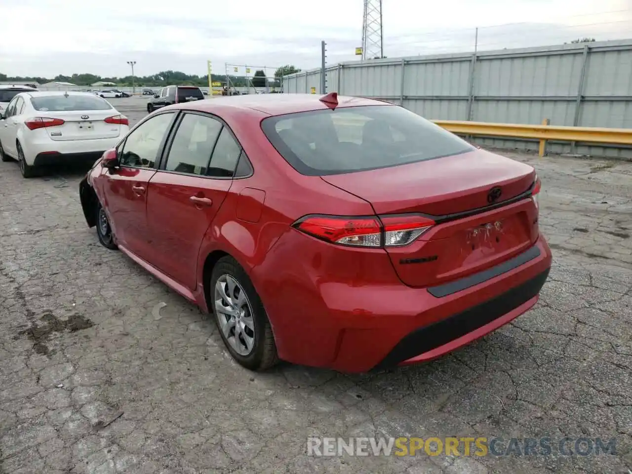 3 Photograph of a damaged car JTDEPMAE7MJ117884 TOYOTA COROLLA 2021