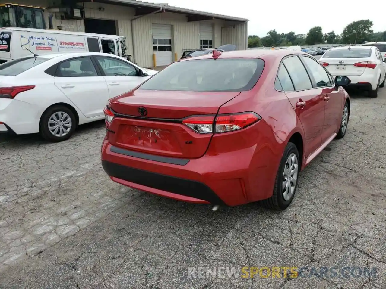 4 Photograph of a damaged car JTDEPMAE7MJ117884 TOYOTA COROLLA 2021