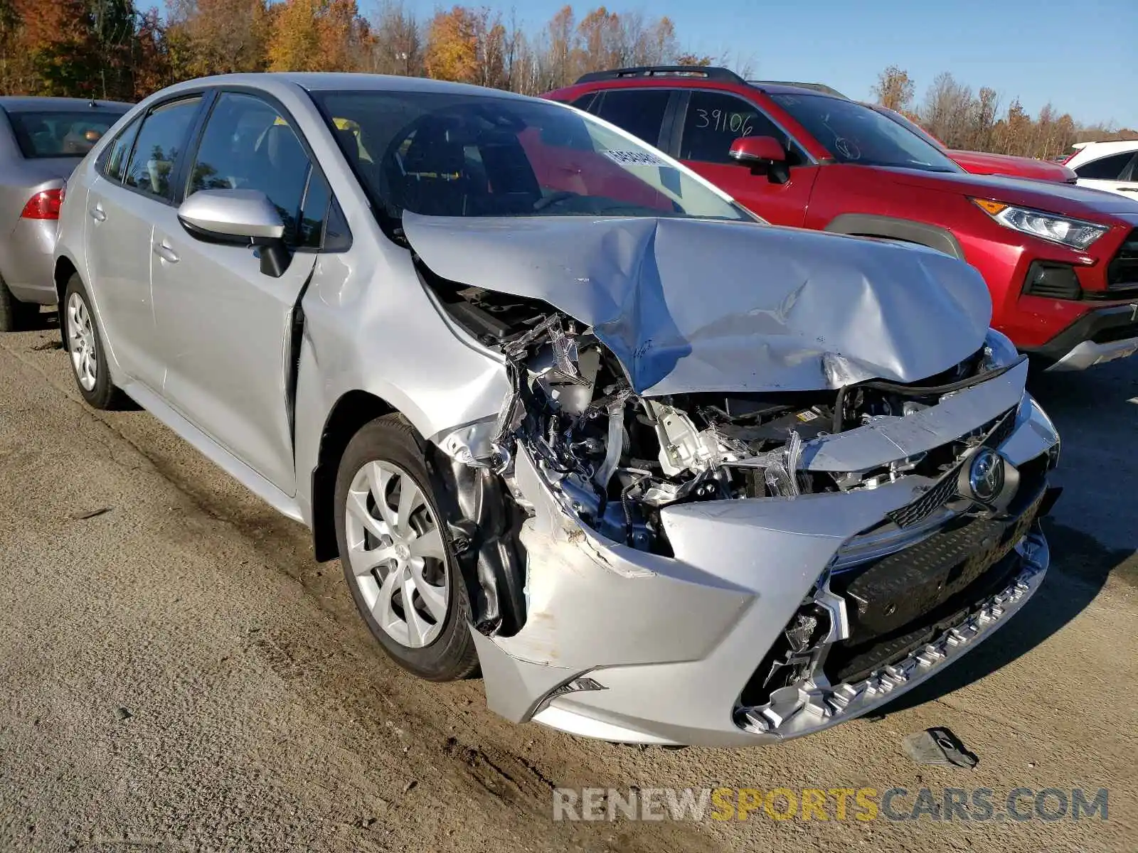 1 Photograph of a damaged car JTDEPMAE7MJ117951 TOYOTA COROLLA 2021