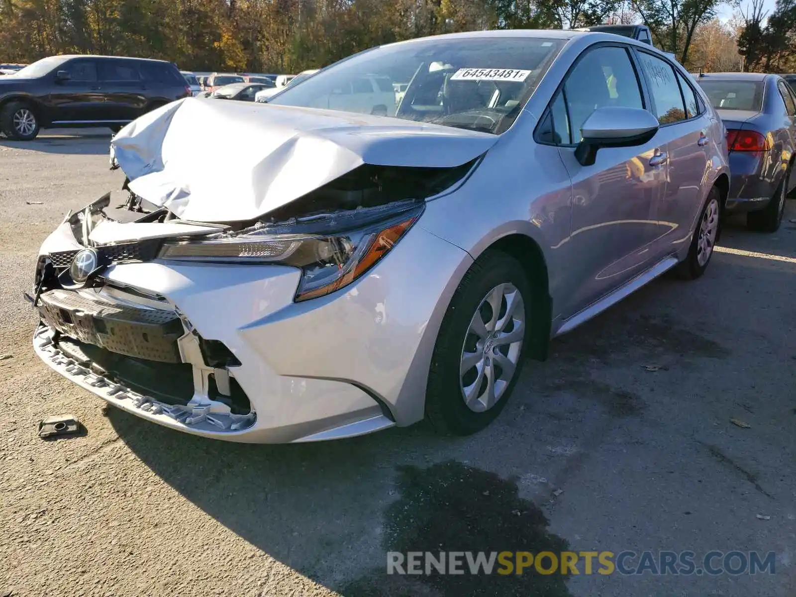 2 Photograph of a damaged car JTDEPMAE7MJ117951 TOYOTA COROLLA 2021