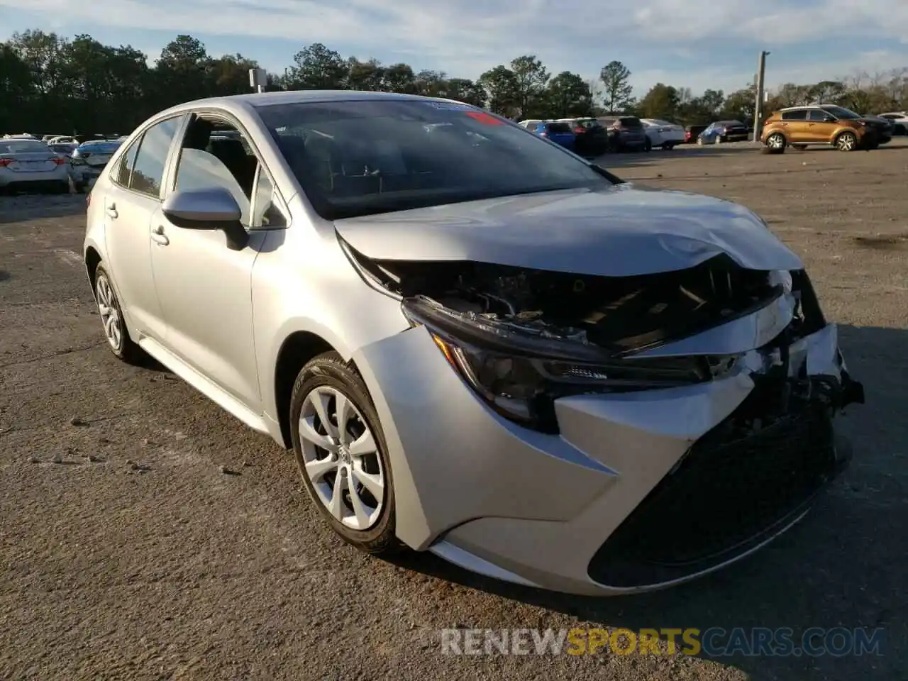 1 Photograph of a damaged car JTDEPMAE7MJ118128 TOYOTA COROLLA 2021