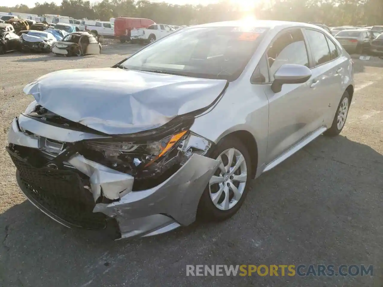 2 Photograph of a damaged car JTDEPMAE7MJ118128 TOYOTA COROLLA 2021