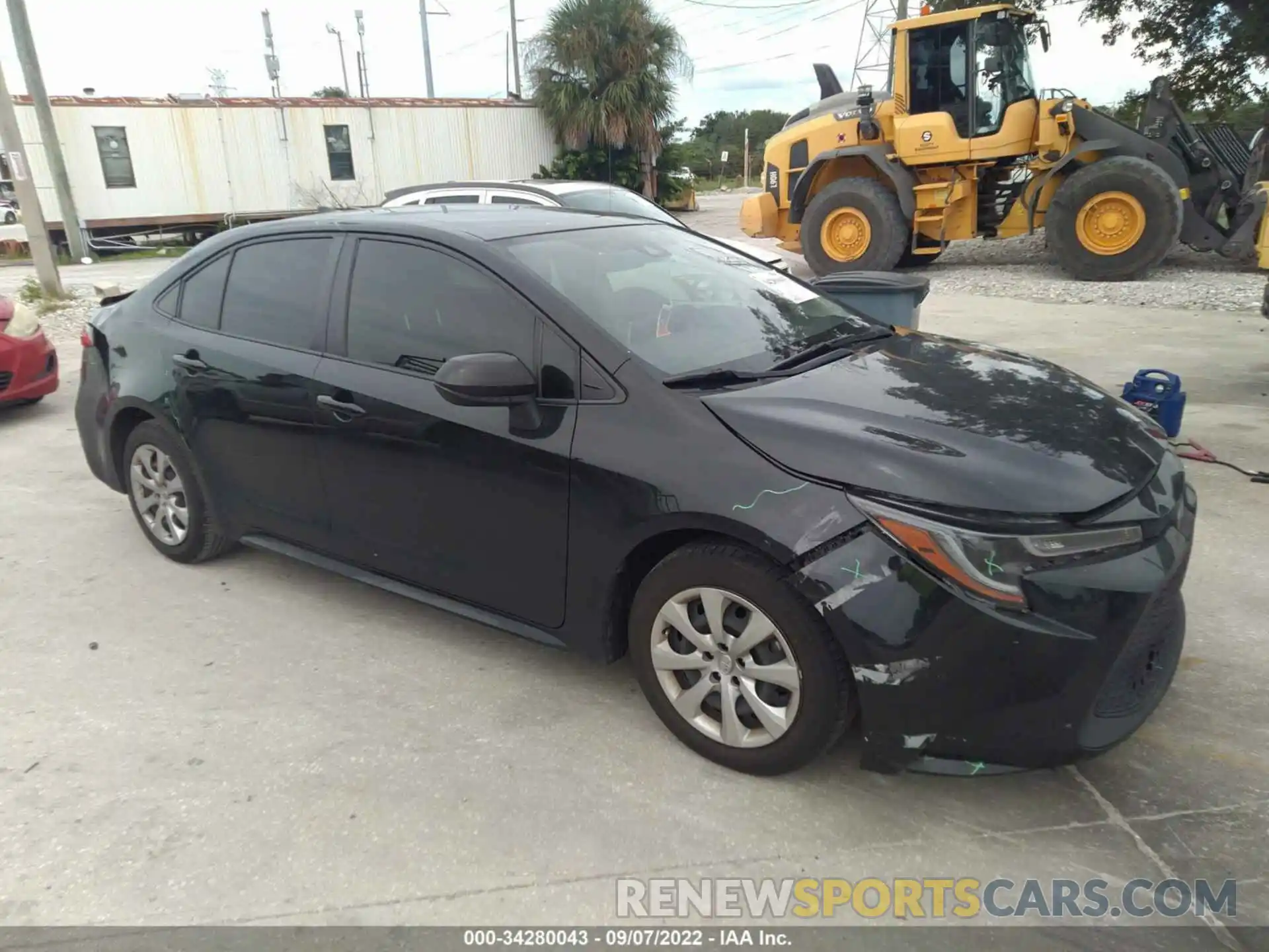 1 Photograph of a damaged car JTDEPMAE7MJ119487 TOYOTA COROLLA 2021