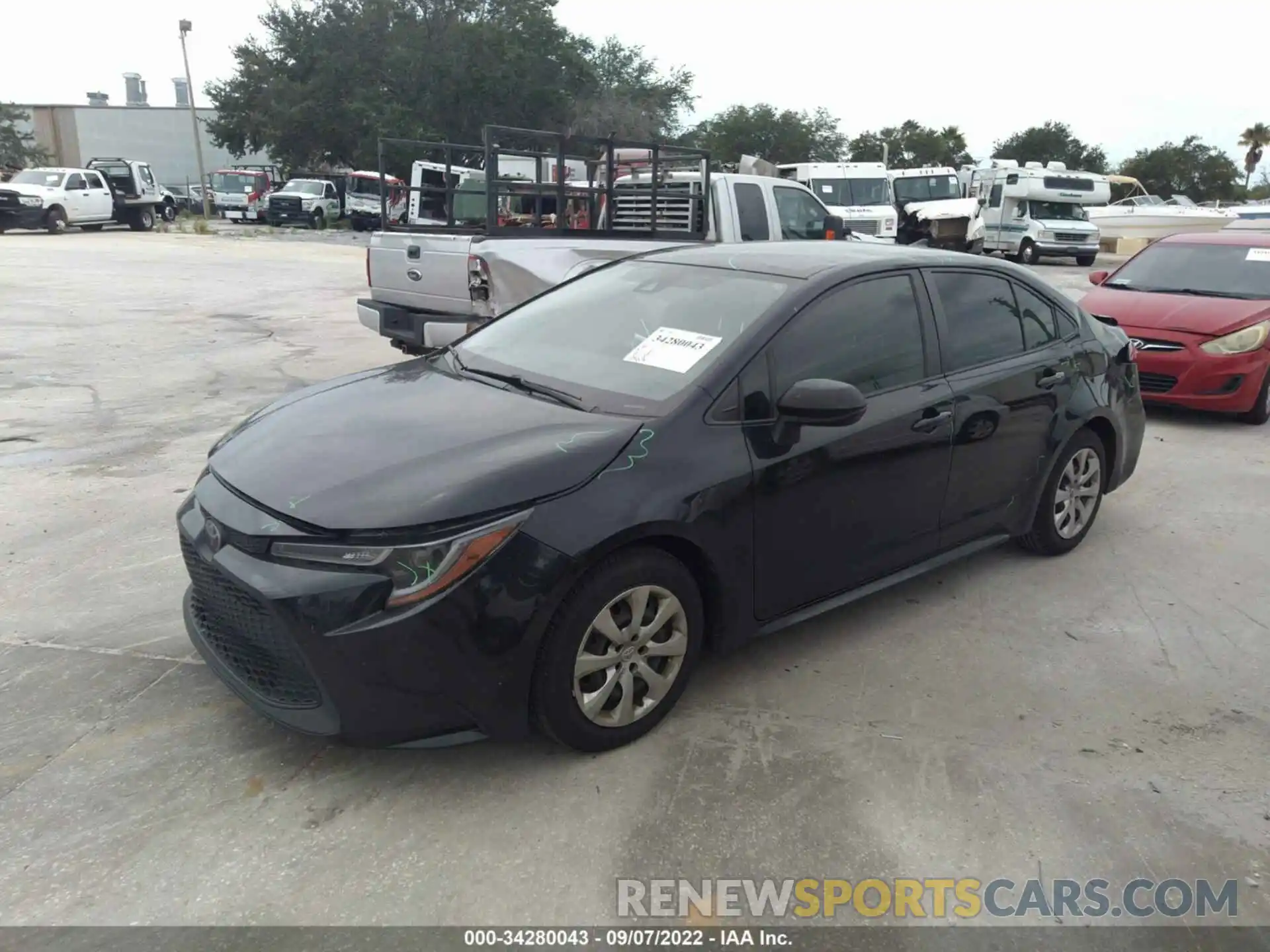 2 Photograph of a damaged car JTDEPMAE7MJ119487 TOYOTA COROLLA 2021