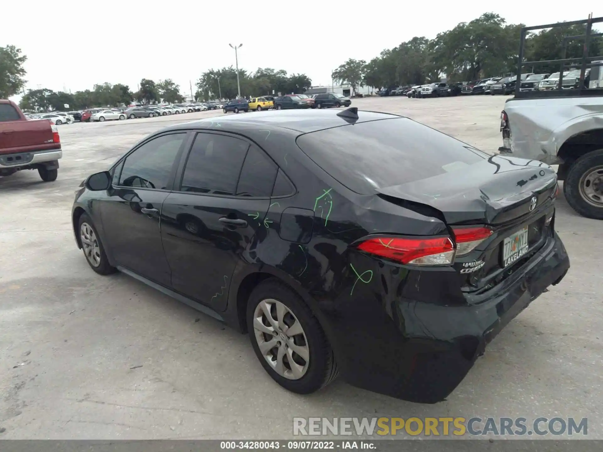 3 Photograph of a damaged car JTDEPMAE7MJ119487 TOYOTA COROLLA 2021