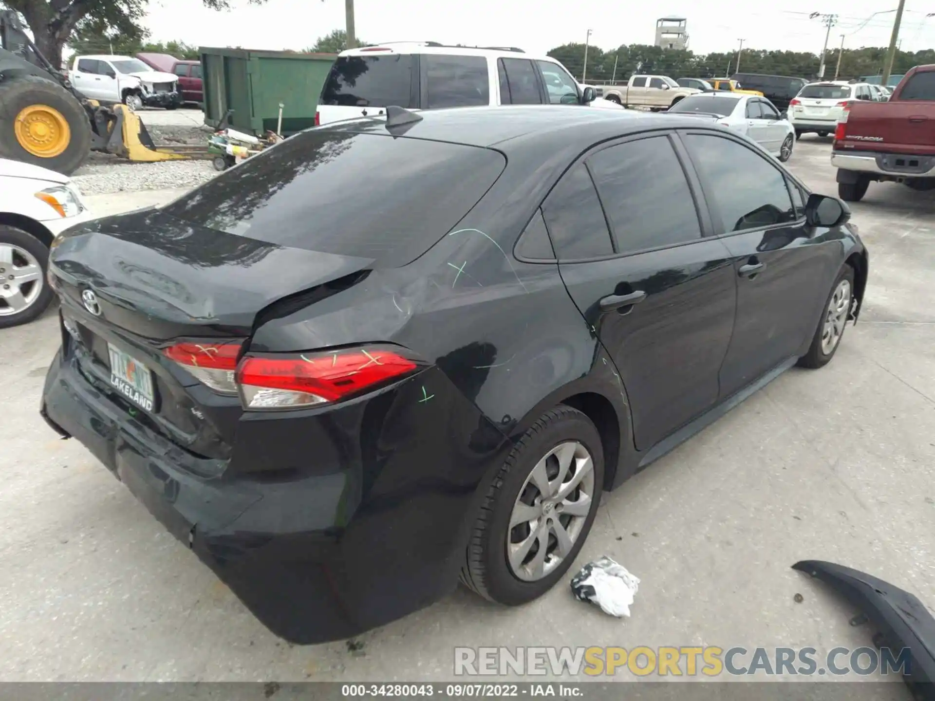 4 Photograph of a damaged car JTDEPMAE7MJ119487 TOYOTA COROLLA 2021