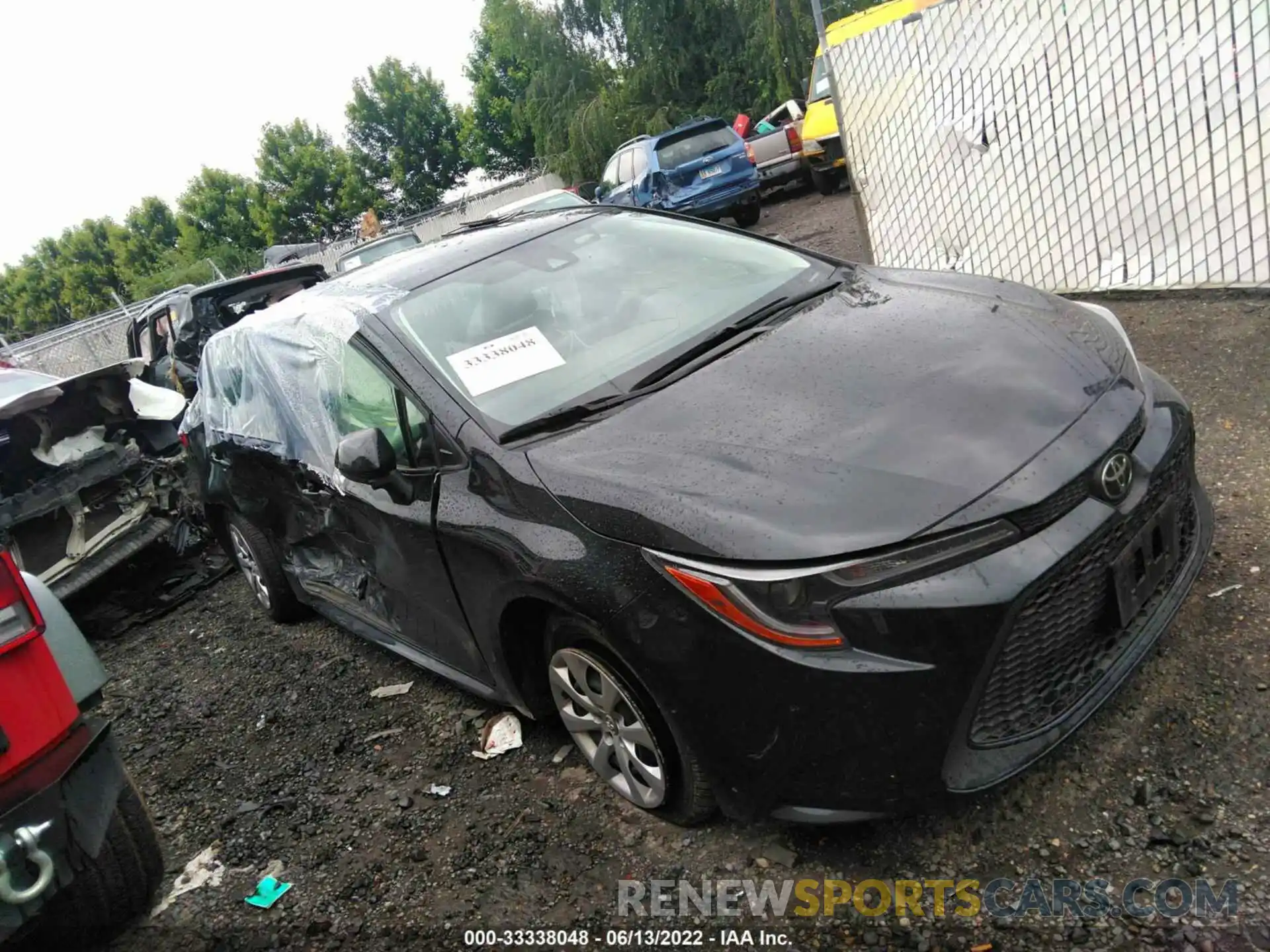 1 Photograph of a damaged car JTDEPMAE7MJ120302 TOYOTA COROLLA 2021