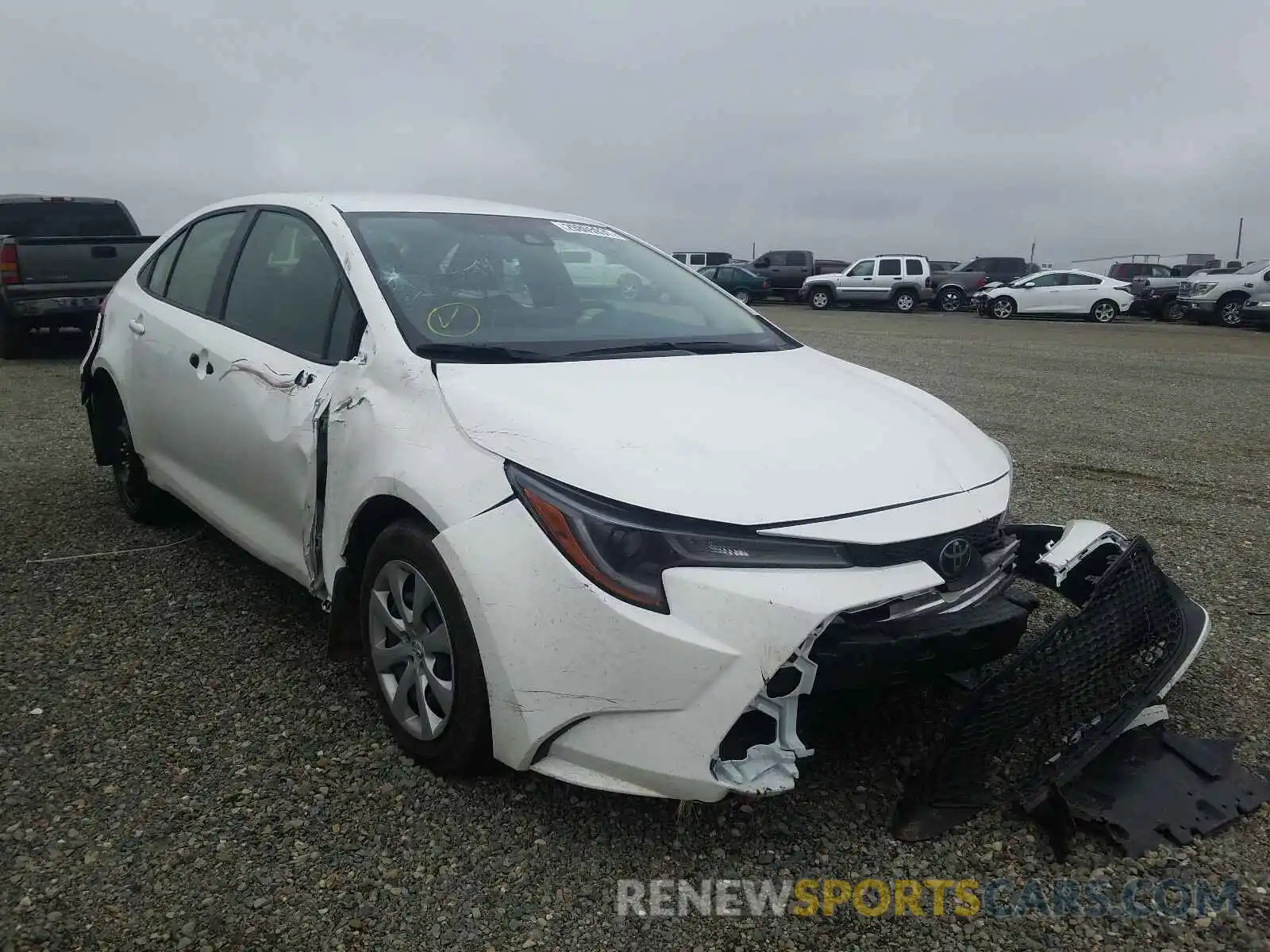 1 Photograph of a damaged car JTDEPMAE7MJ121868 TOYOTA COROLLA 2021