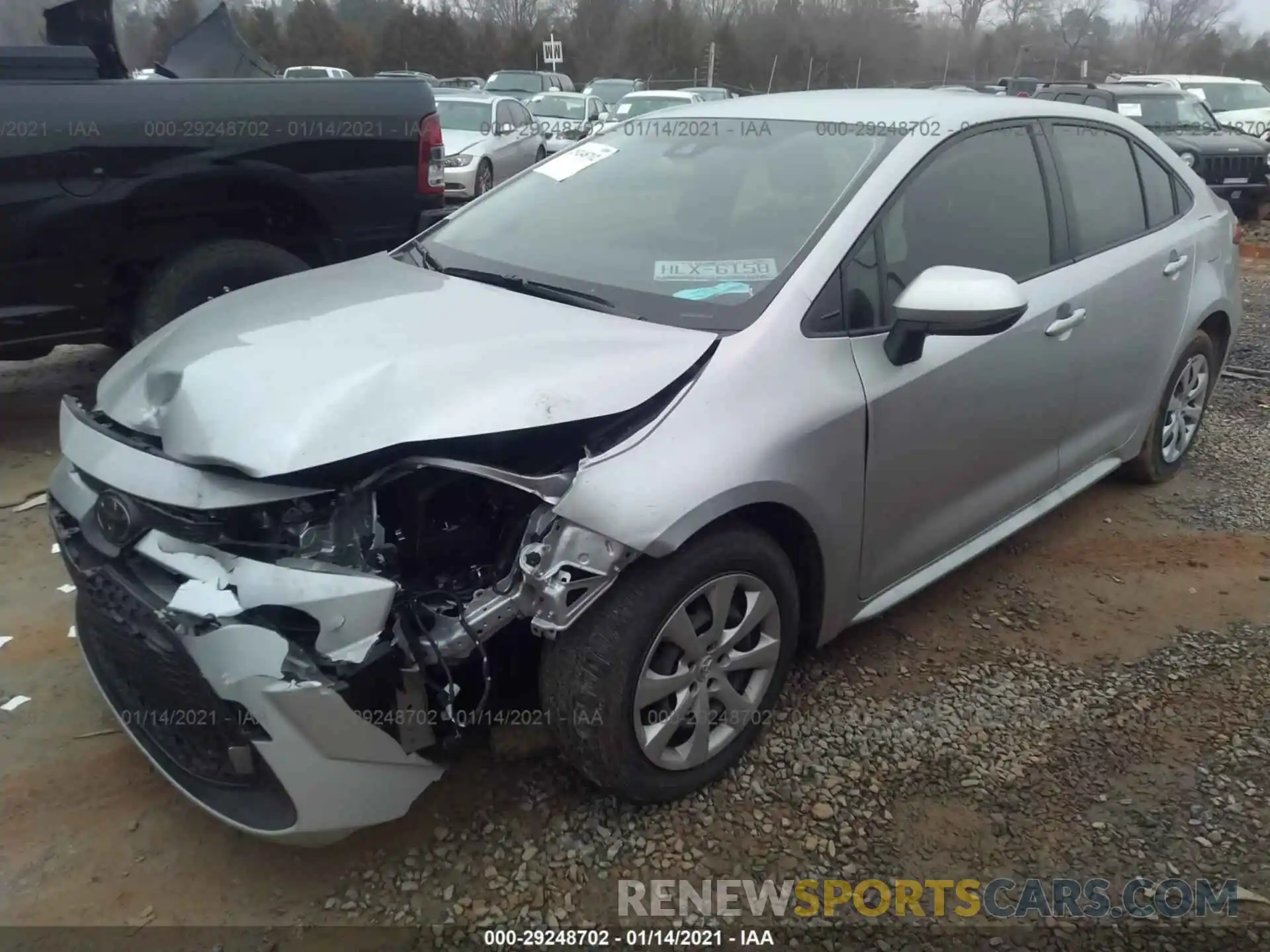 2 Photograph of a damaged car JTDEPMAE7MJ121935 TOYOTA COROLLA 2021