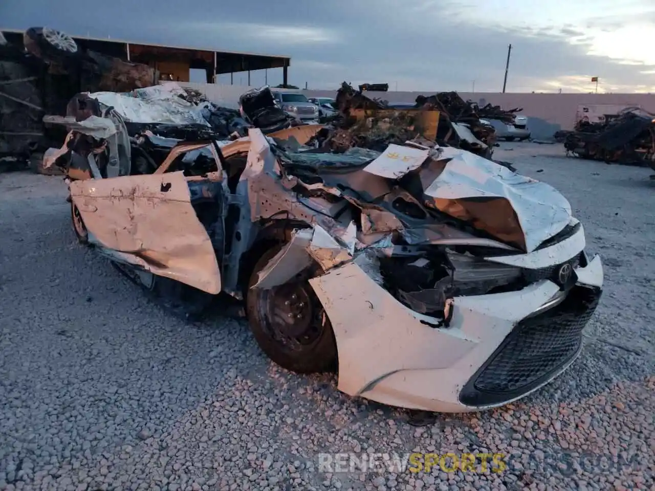 1 Photograph of a damaged car JTDEPMAE7MJ122101 TOYOTA COROLLA 2021