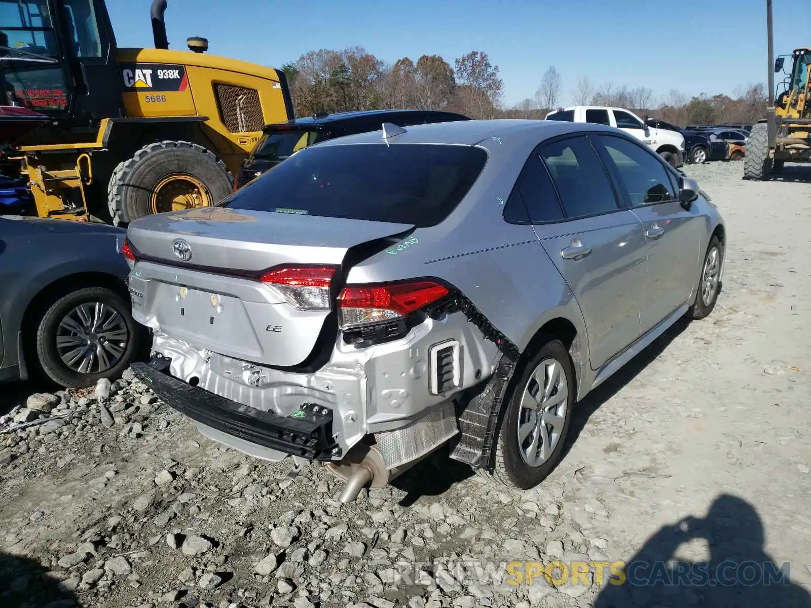 4 Photograph of a damaged car JTDEPMAE7MJ124611 TOYOTA COROLLA 2021
