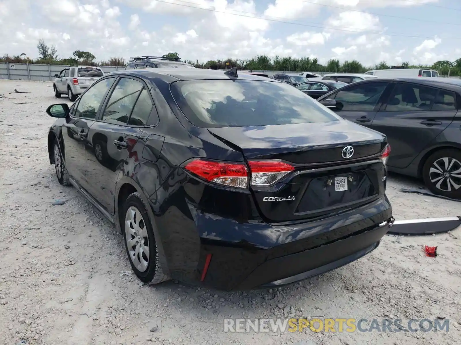 3 Photograph of a damaged car JTDEPMAE7MJ125225 TOYOTA COROLLA 2021