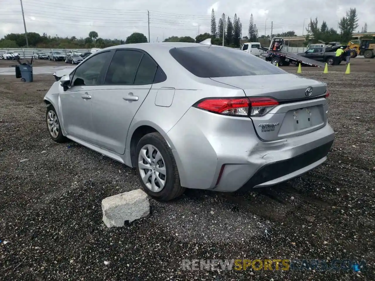 3 Photograph of a damaged car JTDEPMAE7MJ125449 TOYOTA COROLLA 2021