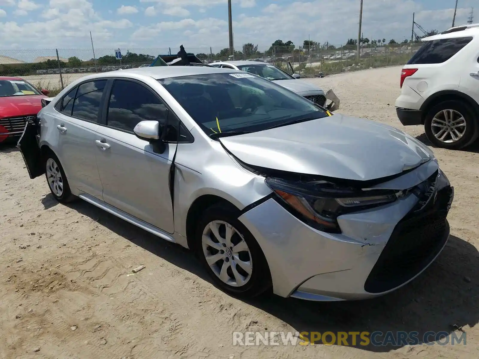 1 Photograph of a damaged car JTDEPMAE7MJ125483 TOYOTA COROLLA 2021