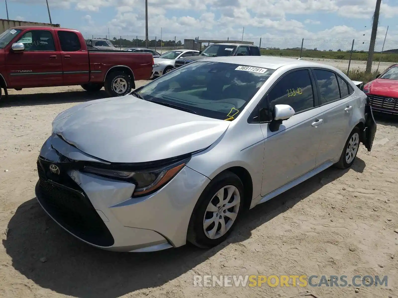 2 Photograph of a damaged car JTDEPMAE7MJ125483 TOYOTA COROLLA 2021