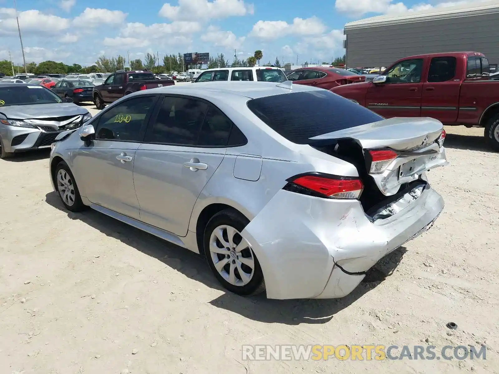 3 Photograph of a damaged car JTDEPMAE7MJ125483 TOYOTA COROLLA 2021