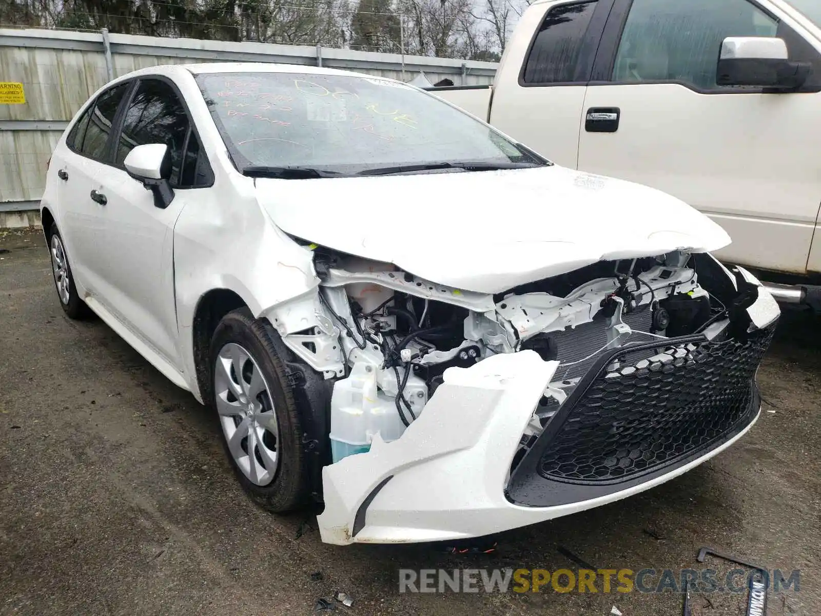 1 Photograph of a damaged car JTDEPMAE7MJ127167 TOYOTA COROLLA 2021