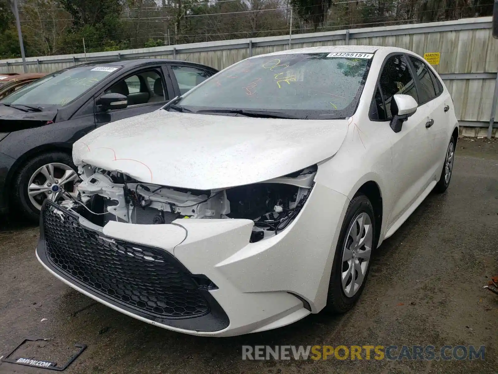 2 Photograph of a damaged car JTDEPMAE7MJ127167 TOYOTA COROLLA 2021