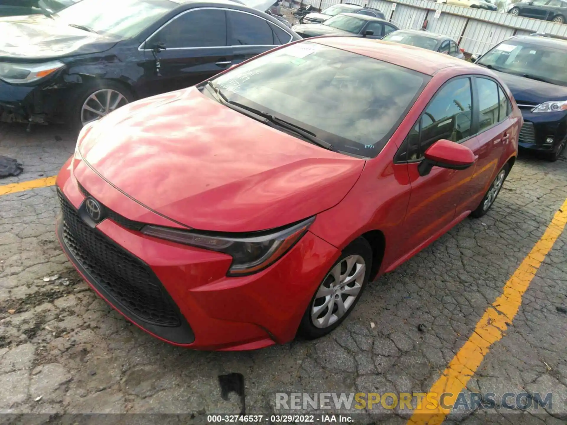 2 Photograph of a damaged car JTDEPMAE7MJ127282 TOYOTA COROLLA 2021