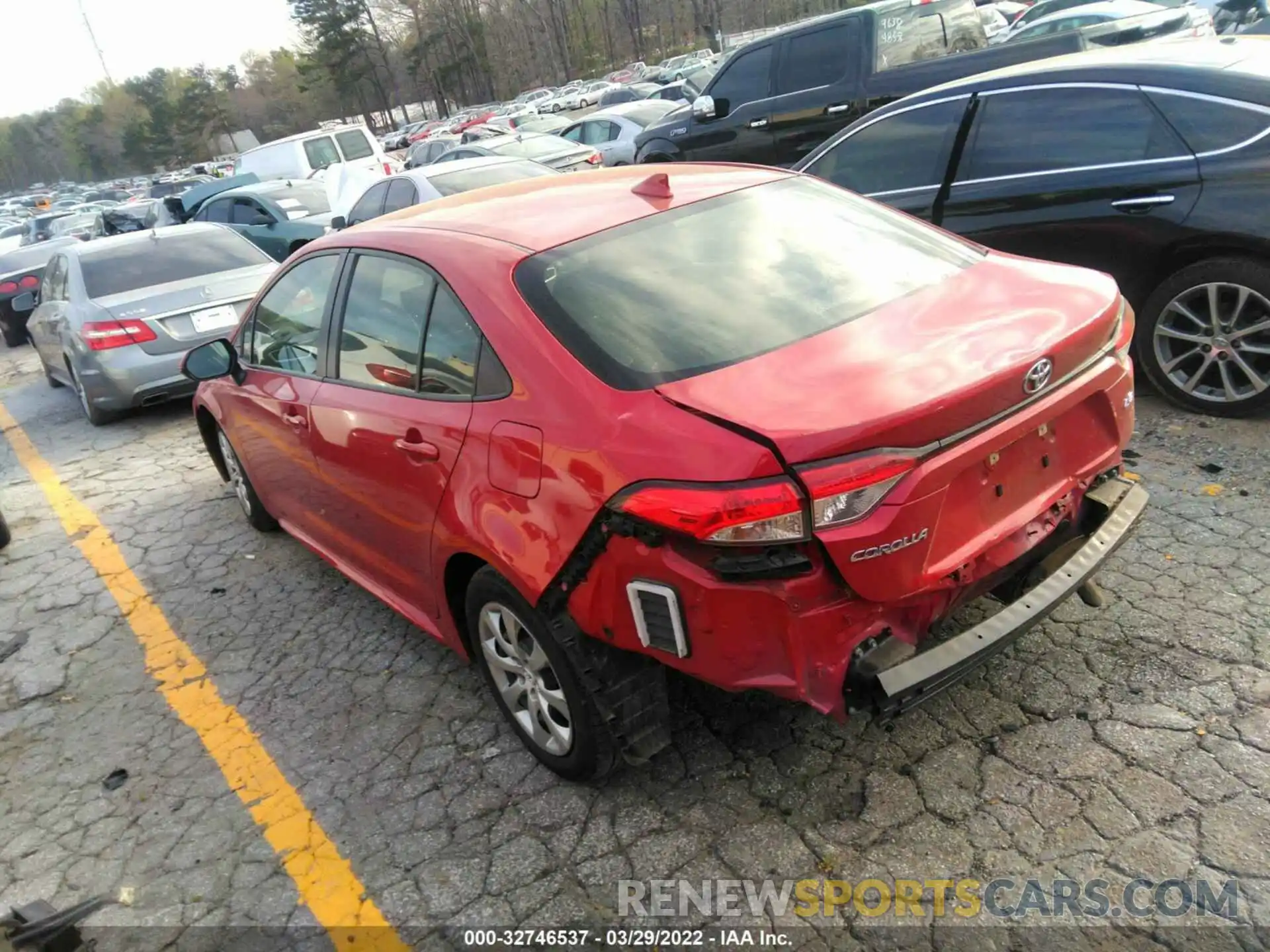 3 Photograph of a damaged car JTDEPMAE7MJ127282 TOYOTA COROLLA 2021