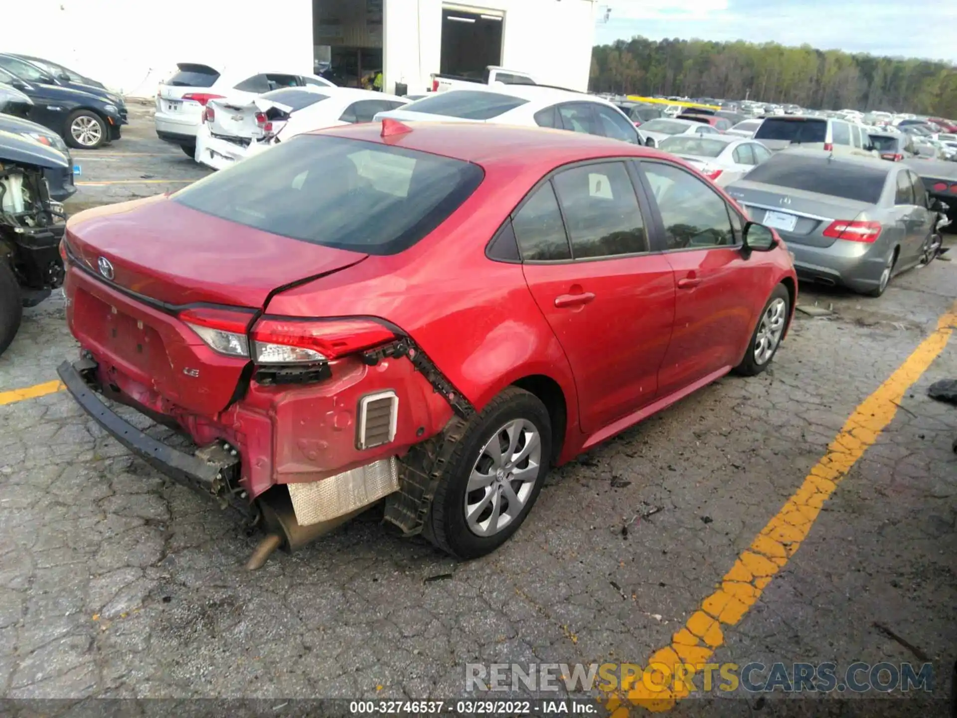 4 Photograph of a damaged car JTDEPMAE7MJ127282 TOYOTA COROLLA 2021