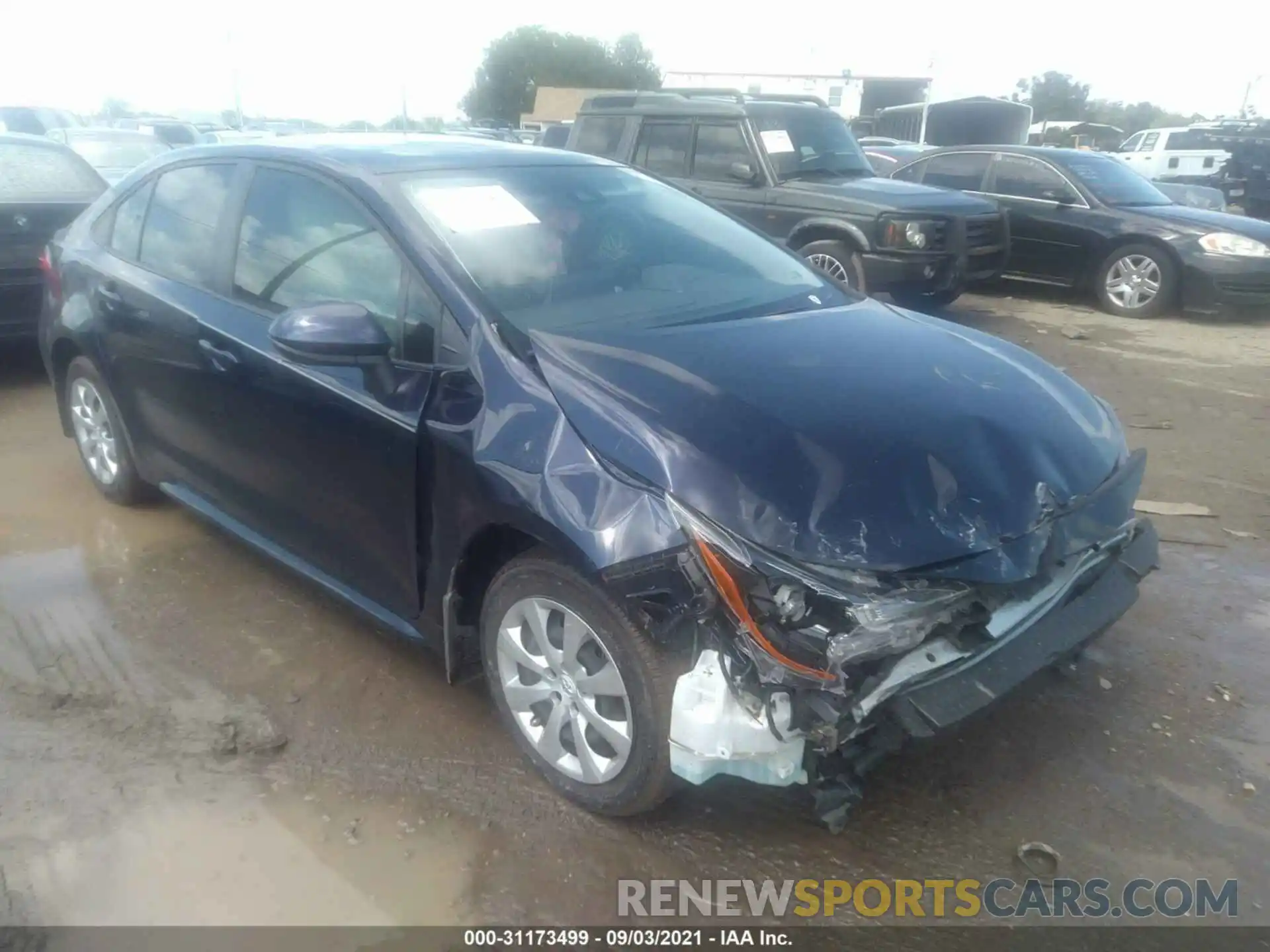 1 Photograph of a damaged car JTDEPMAE7MJ127699 TOYOTA COROLLA 2021