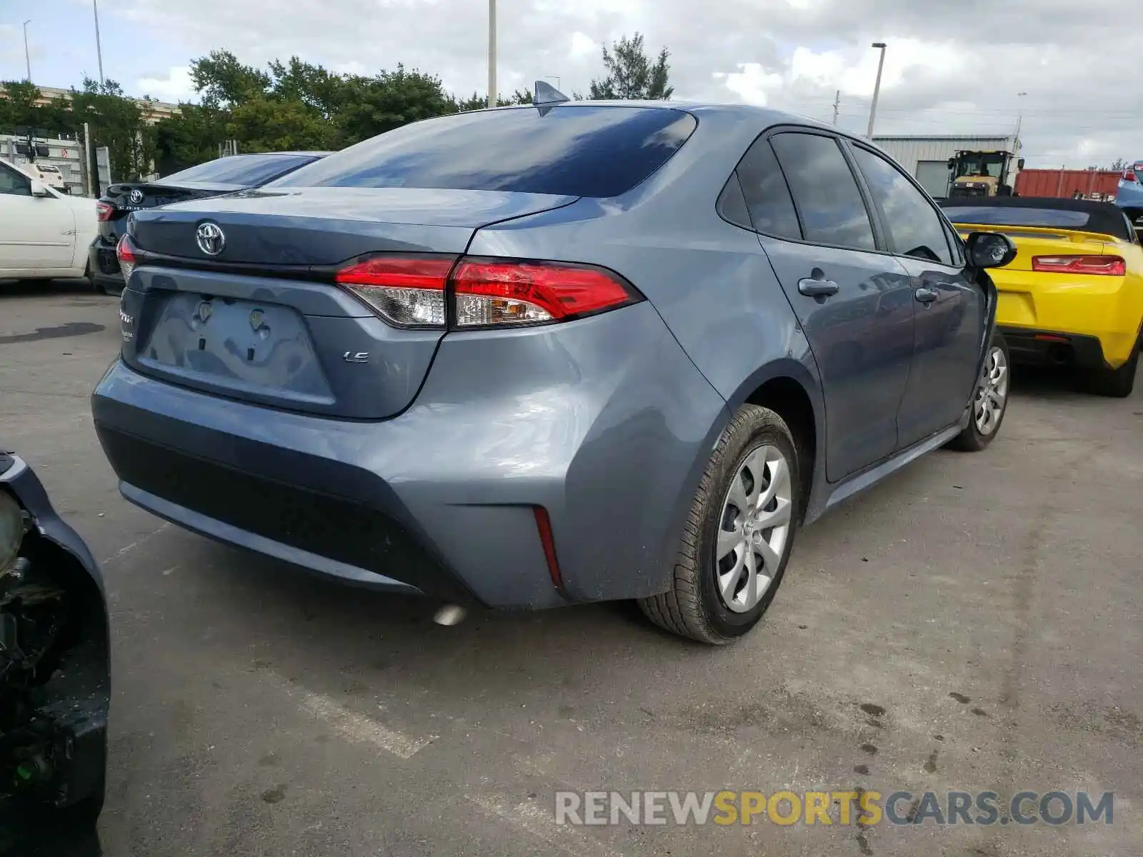 4 Photograph of a damaged car JTDEPMAE7MJ127976 TOYOTA COROLLA 2021