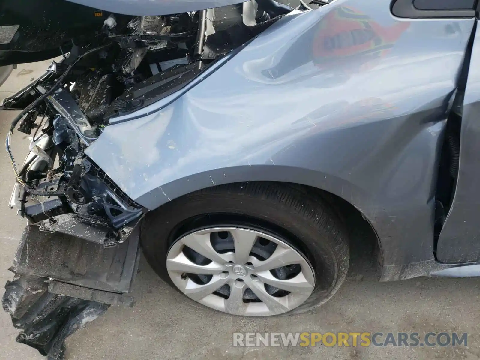 9 Photograph of a damaged car JTDEPMAE7MJ127976 TOYOTA COROLLA 2021