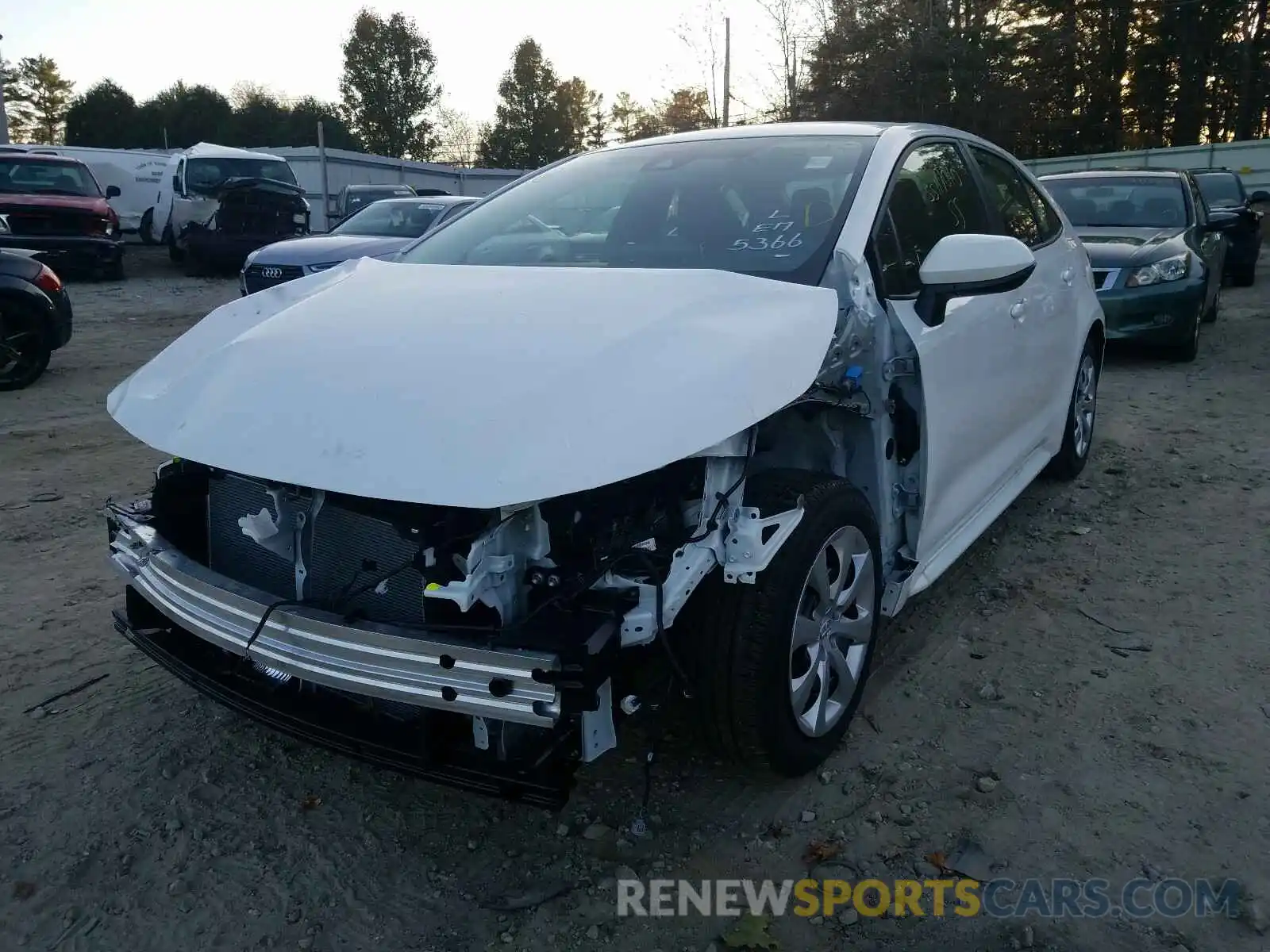 2 Photograph of a damaged car JTDEPMAE7MJ129498 TOYOTA COROLLA 2021