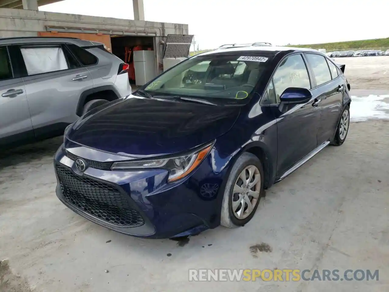 2 Photograph of a damaged car JTDEPMAE7MJ130862 TOYOTA COROLLA 2021