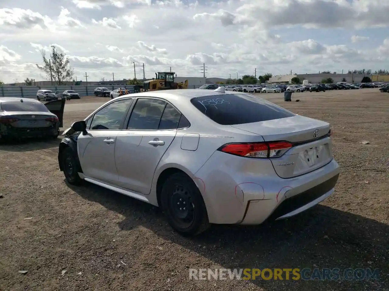 3 Photograph of a damaged car JTDEPMAE7MJ131817 TOYOTA COROLLA 2021