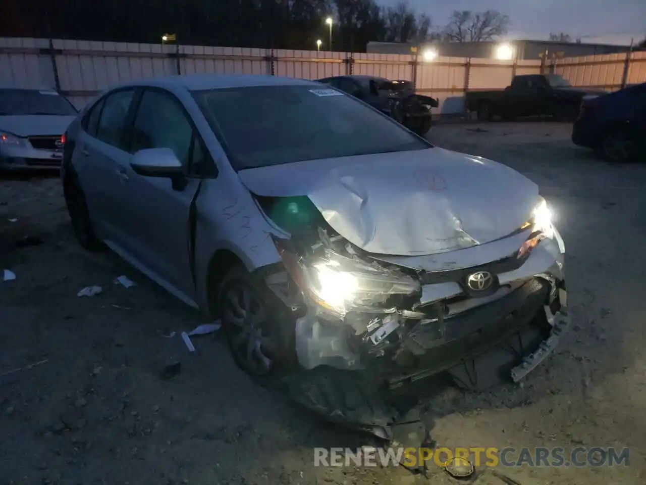 1 Photograph of a damaged car JTDEPMAE7MJ132661 TOYOTA COROLLA 2021