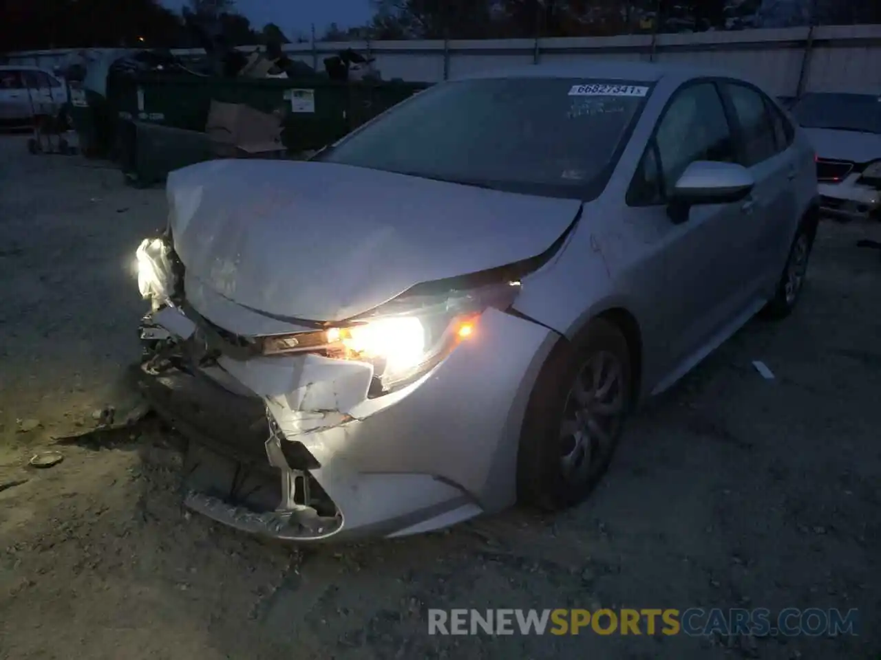 2 Photograph of a damaged car JTDEPMAE7MJ132661 TOYOTA COROLLA 2021