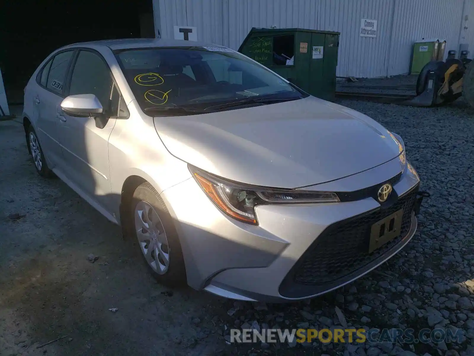 1 Photograph of a damaged car JTDEPMAE7MJ134054 TOYOTA COROLLA 2021