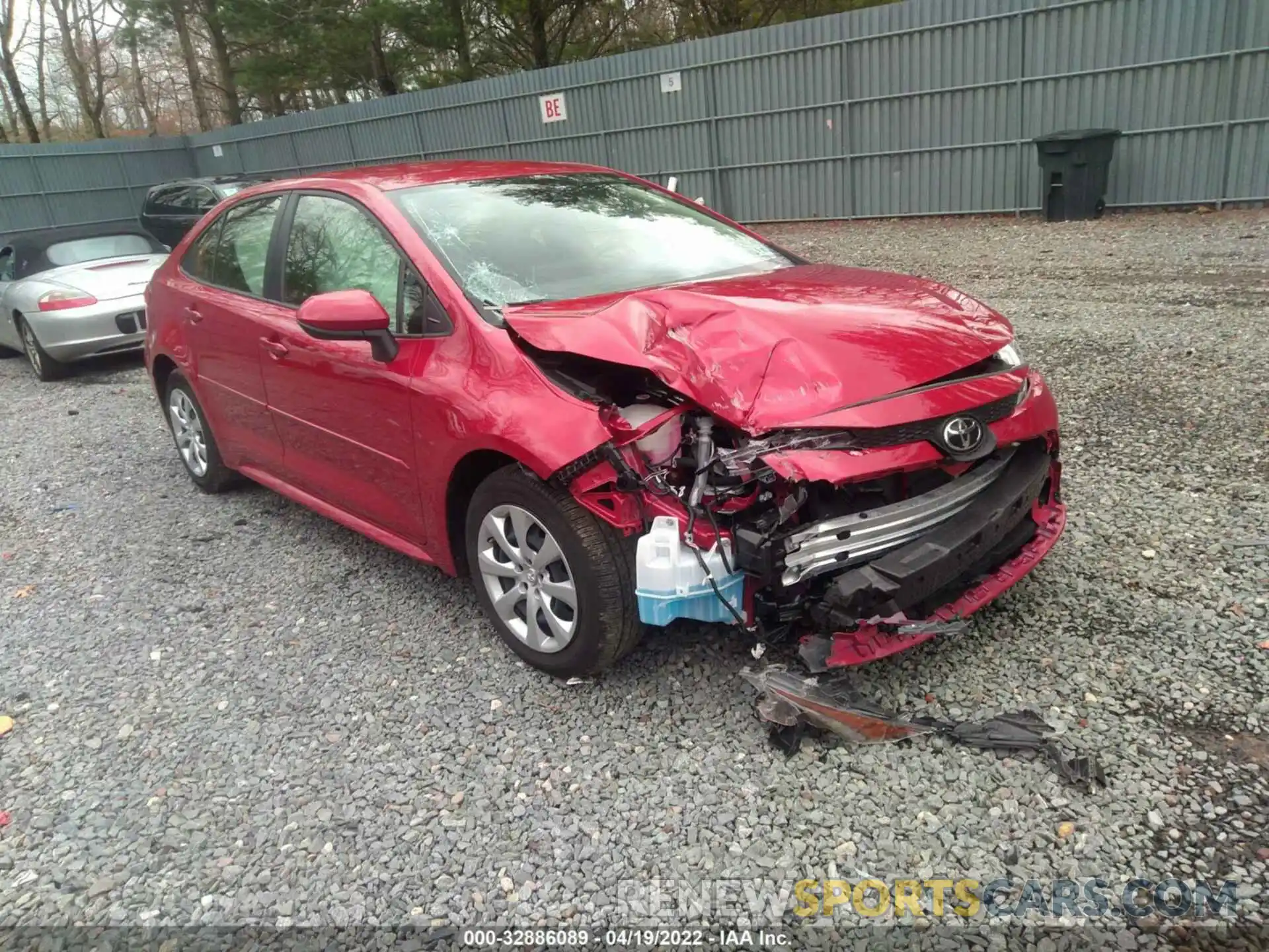 1 Photograph of a damaged car JTDEPMAE7MJ134233 TOYOTA COROLLA 2021