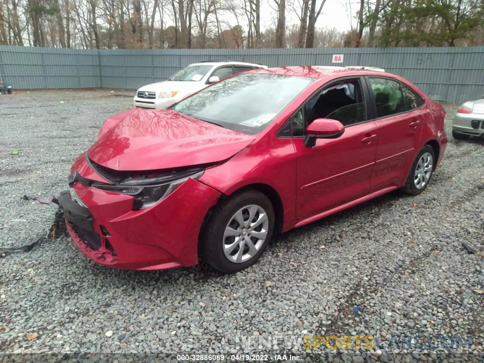 2 Photograph of a damaged car JTDEPMAE7MJ134233 TOYOTA COROLLA 2021