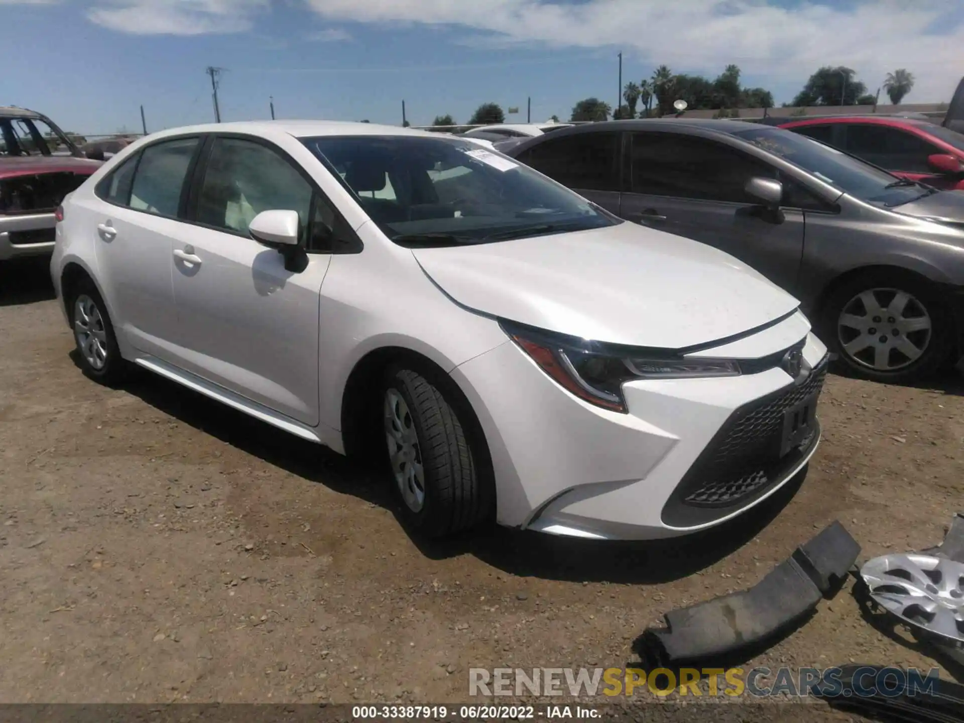 1 Photograph of a damaged car JTDEPMAE7MJ134569 TOYOTA COROLLA 2021