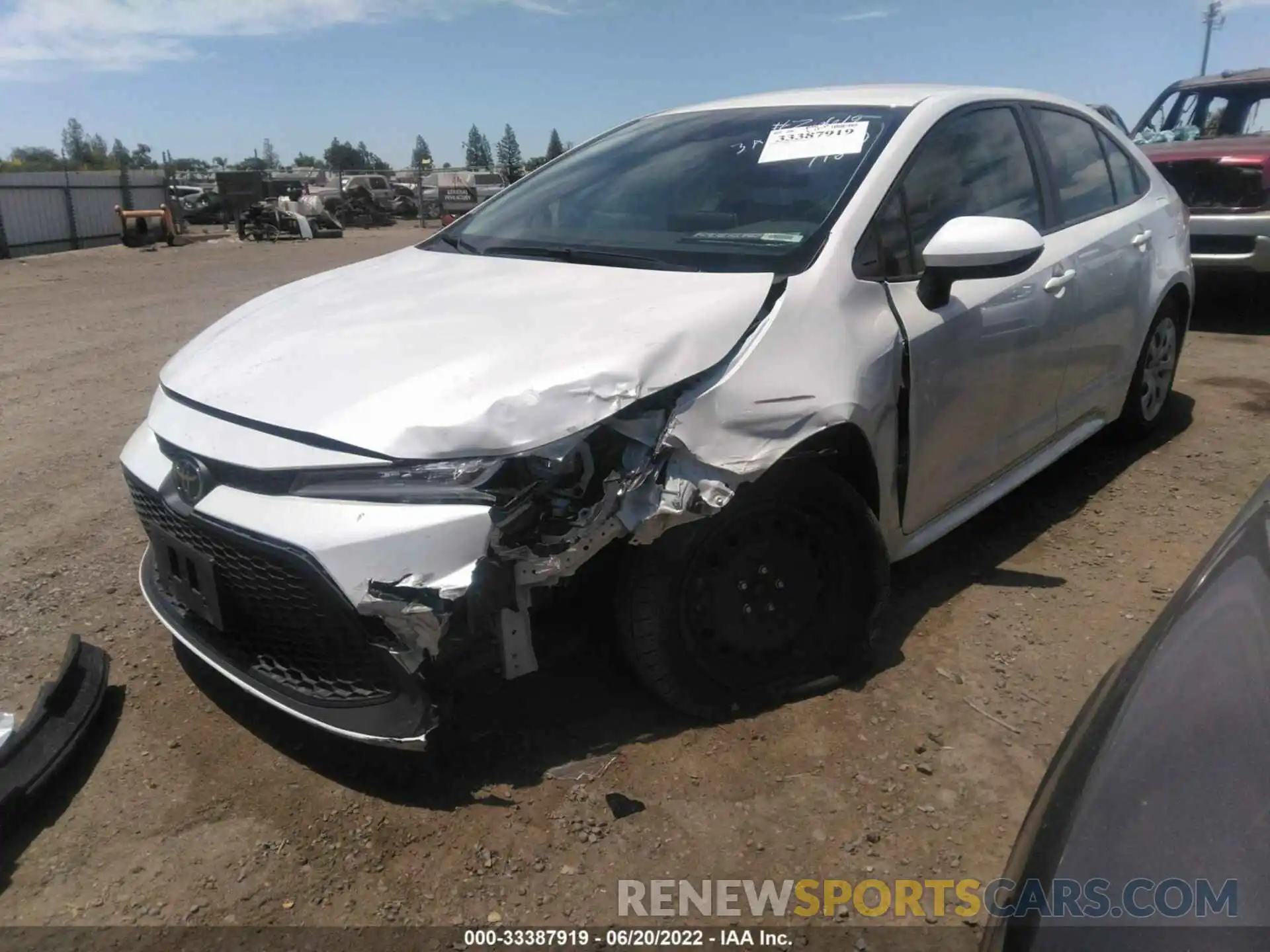 2 Photograph of a damaged car JTDEPMAE7MJ134569 TOYOTA COROLLA 2021