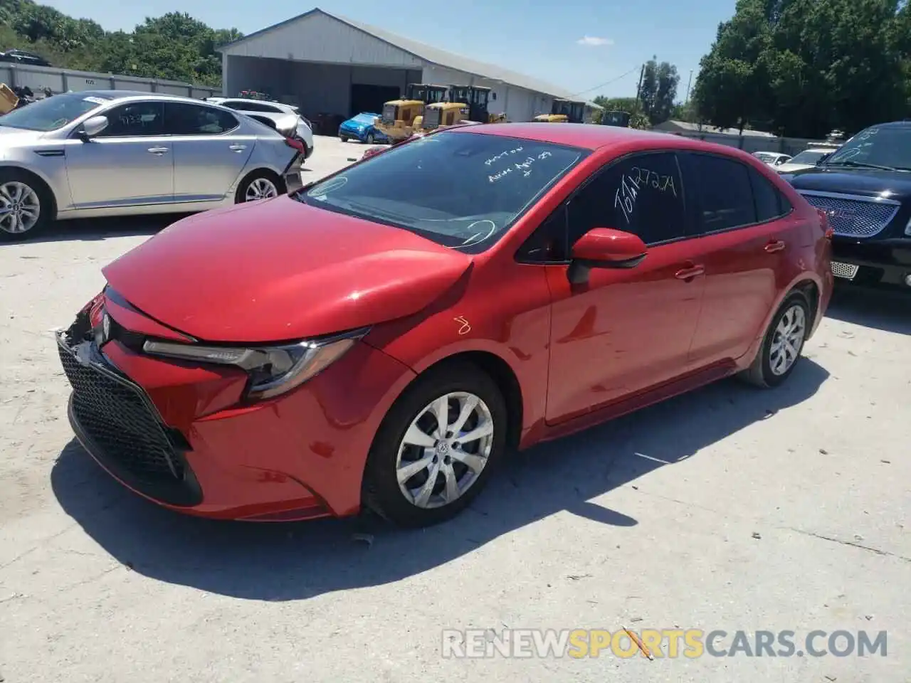 2 Photograph of a damaged car JTDEPMAE7MJ135656 TOYOTA COROLLA 2021