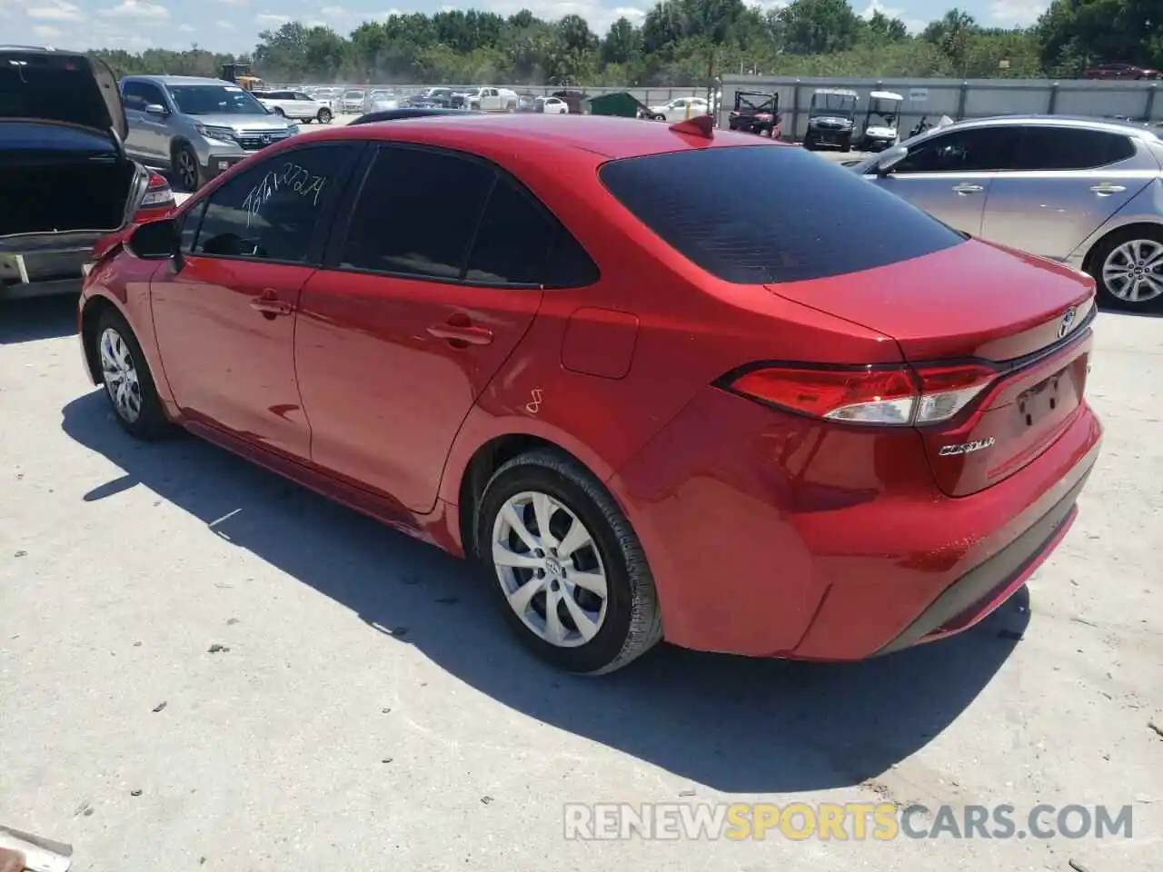 3 Photograph of a damaged car JTDEPMAE7MJ135656 TOYOTA COROLLA 2021